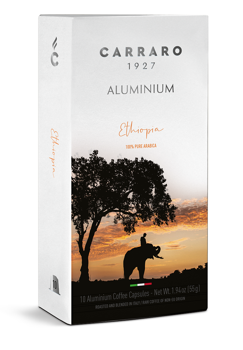 Кофе Carraro Ethiopia 10 капсул. Интенсивность 8
