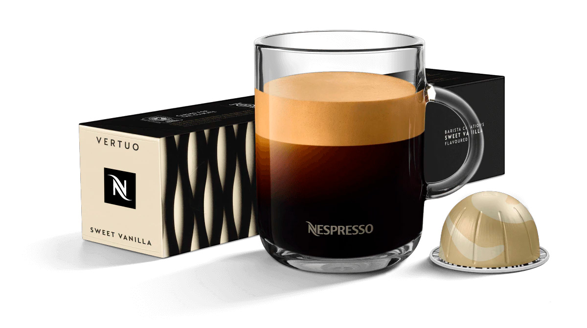 Кофе Nespresso Vertuo Sweet Vanilla 230мл. Интенсивность 6