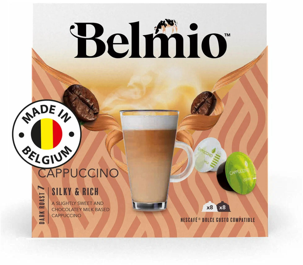 Кофе Belmio Cappuccino 16 капсул. Интенсивность 7