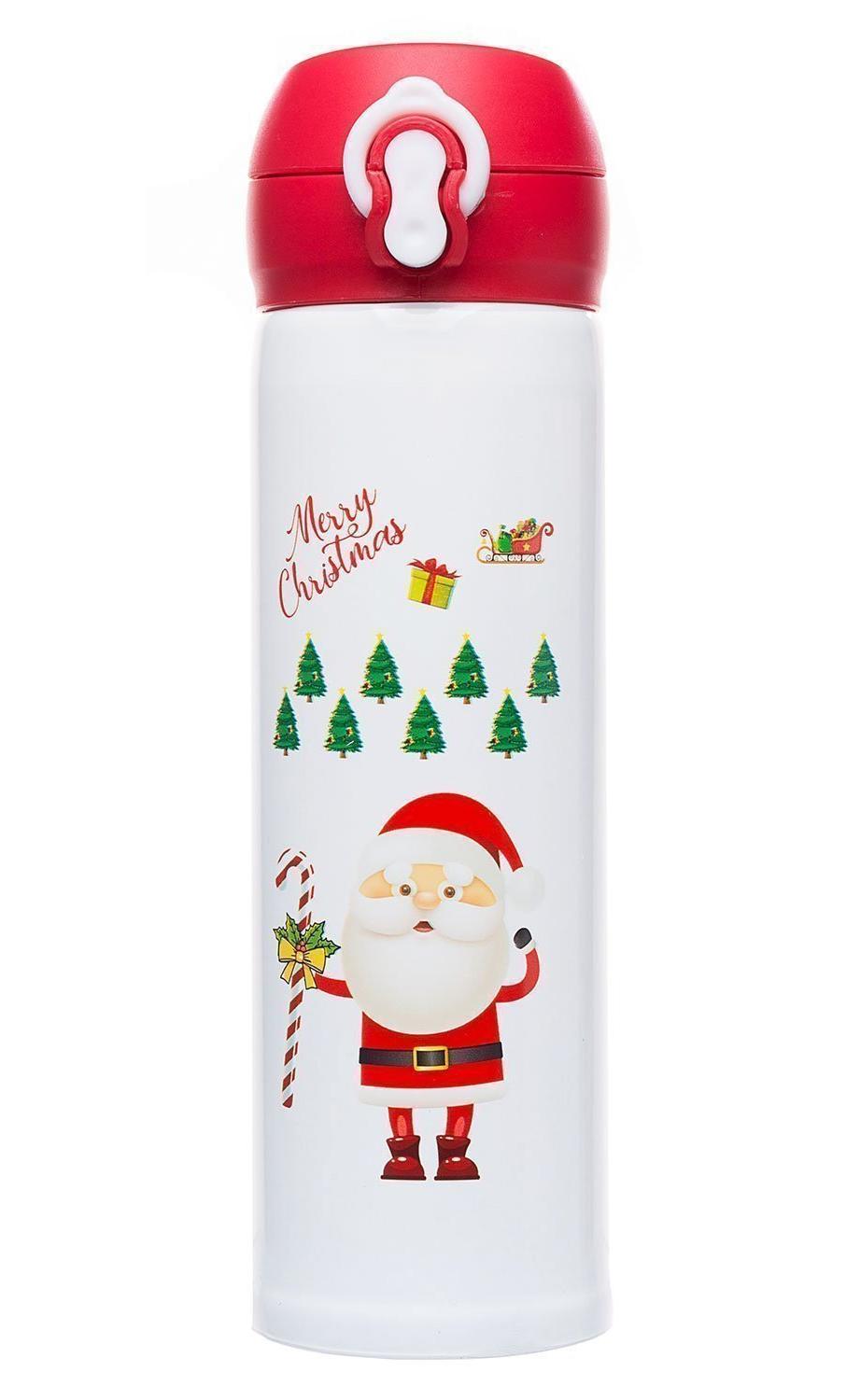 Термос Perfecto Linea Merry Christmas белый 480 мл