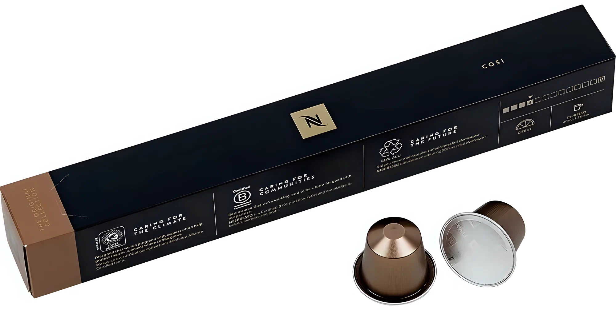 Кофе Nespresso Cosi 10 капсул. Интенсивность 4