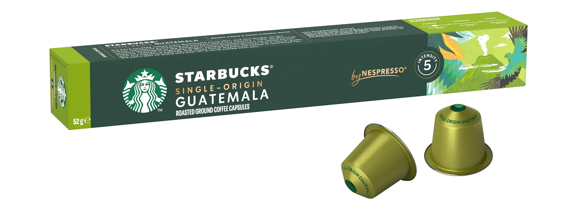 Кофе STARBUCKS Guatemala 10 капсул. Интенсивность 5