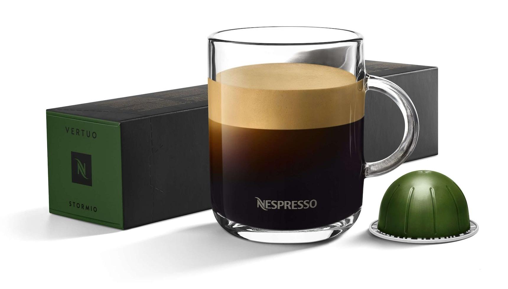 Кофе Nespresso Vertuo Stormio 230мл. Интенсивность 8