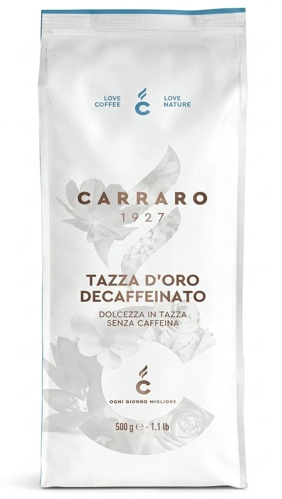 Кофе Carraro Tazza D`oro Decaffeinato  500 г