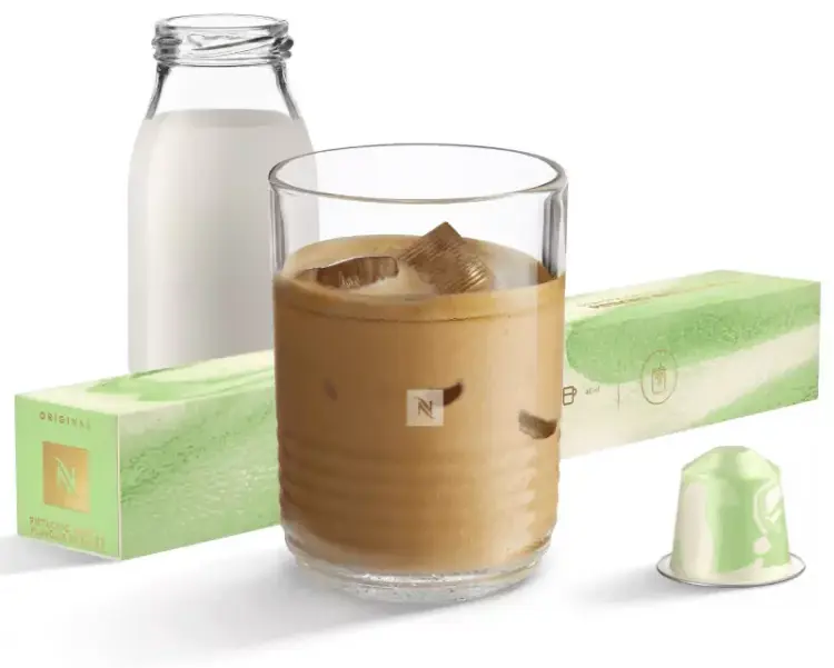 Кофе Nespresso Pistachio Vanilla Over Ice 10 капсул. Интенсивность 7