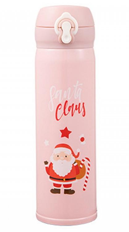 Термос Perfecto Linea Merry Christmas розовый 480 мл