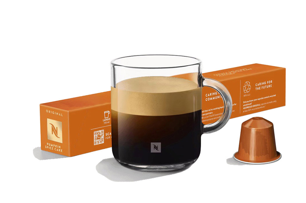 Кофе Nespresso Pumpkin Spice Cake 10 капсул. Интенсивность 6