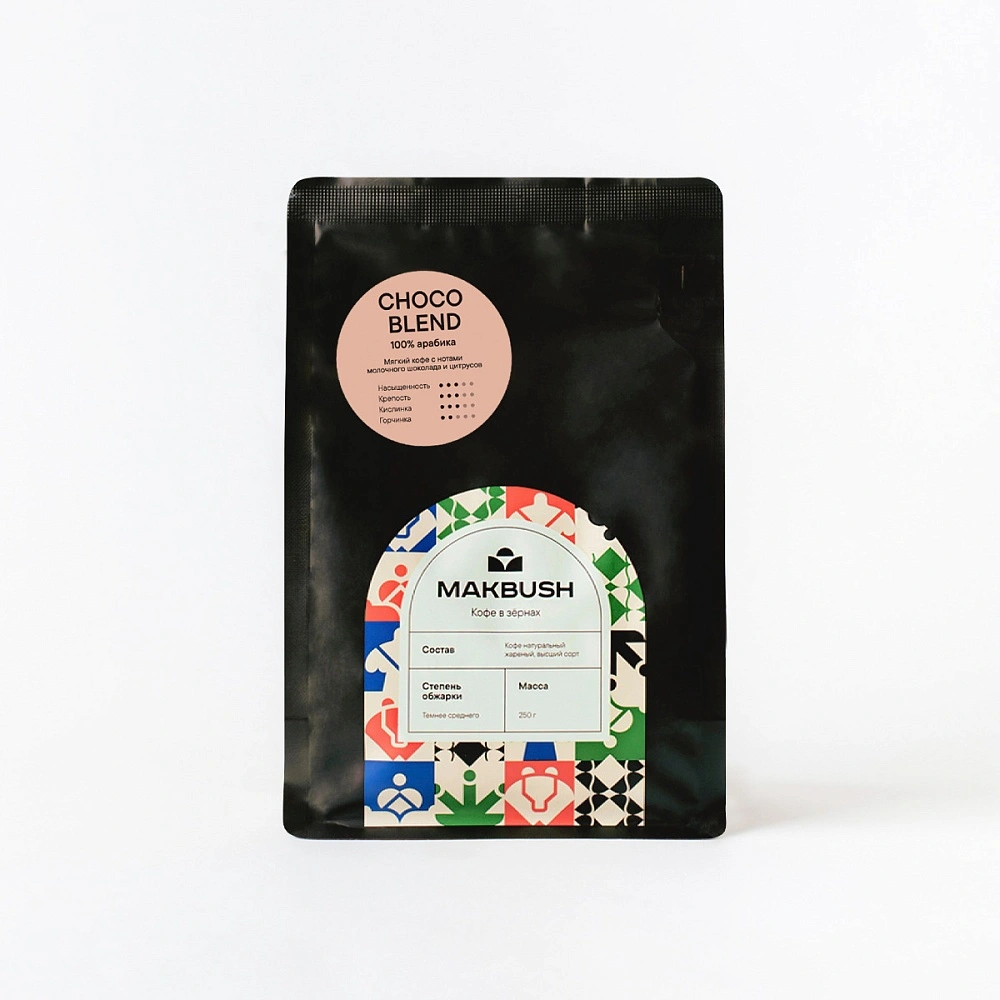Кофе зерновой MakBush Choco Blend 250 гр
