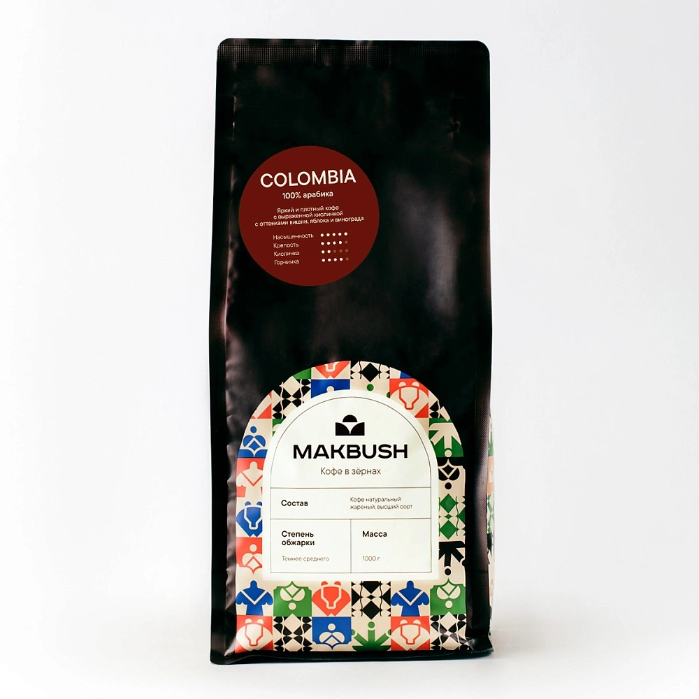 Кофе зерновой MakBush Colombia 1 кг