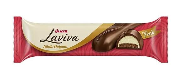 Шоколадный батончик Laviva с молочной начинкой 35г.