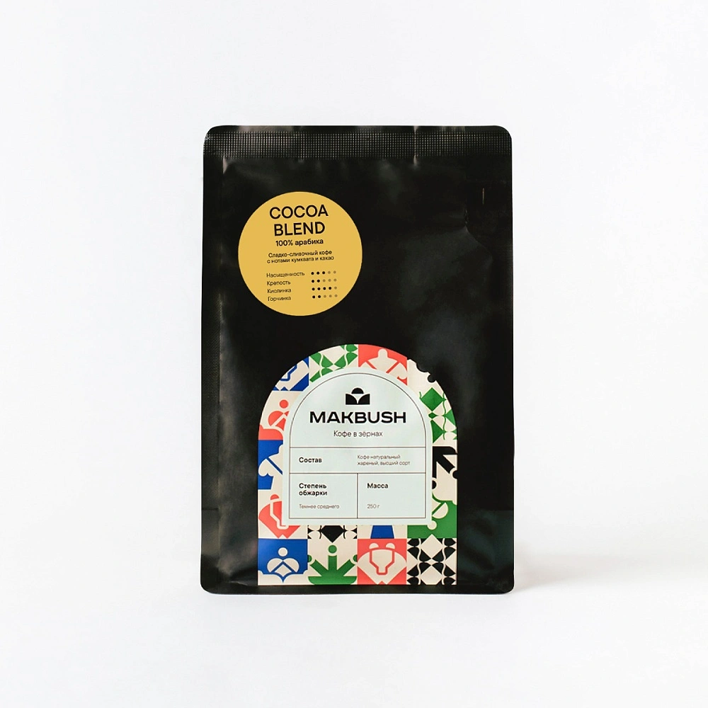 Кофе зерновой MakBush Cocoa Blend 250 гр