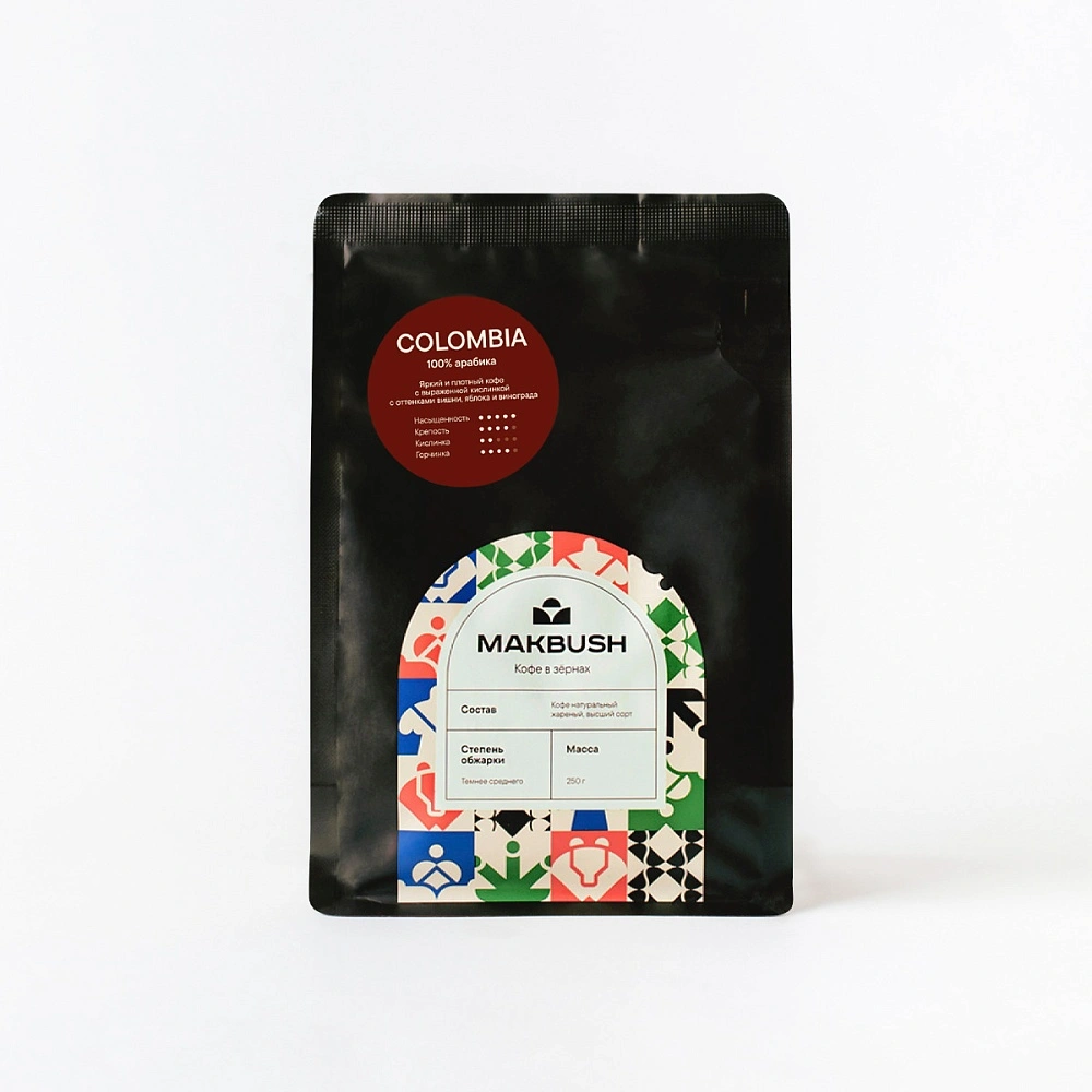Кофе зерновой MakBush Colombia 250 гр