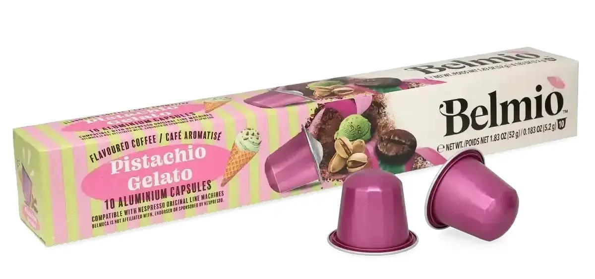 Кофе Belmio Pistachio Gelato 10 капсул. Интенсивность 6