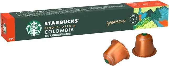 Кофе Nespresso STARBUCKS Single-Origin Colombia 10 капсул. Интенсивность 7