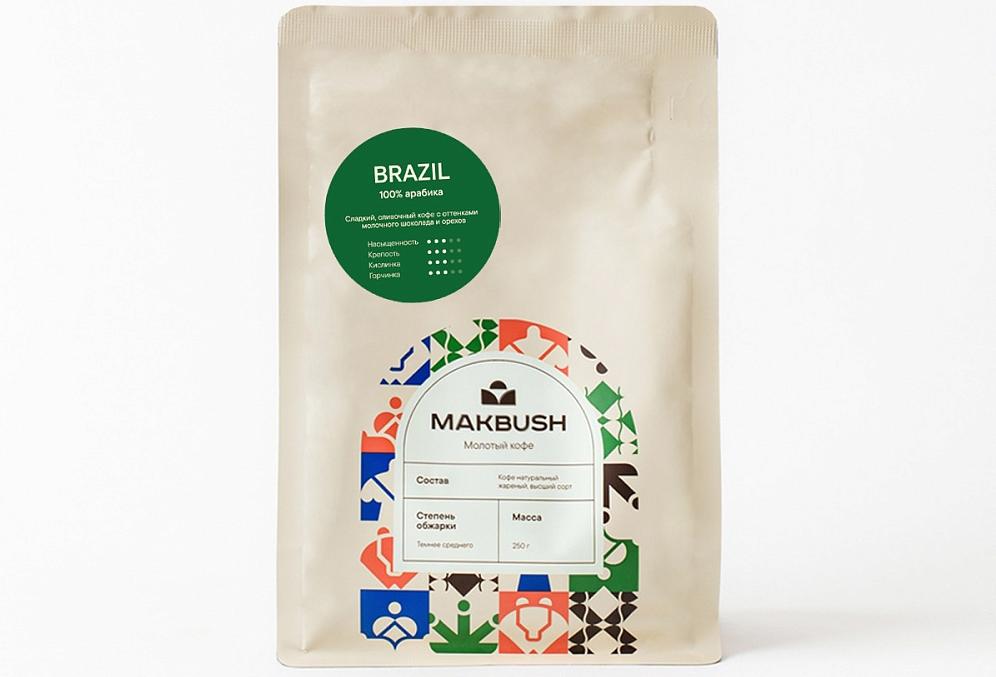 Кофе молотый MakBush Brazil 250 гр