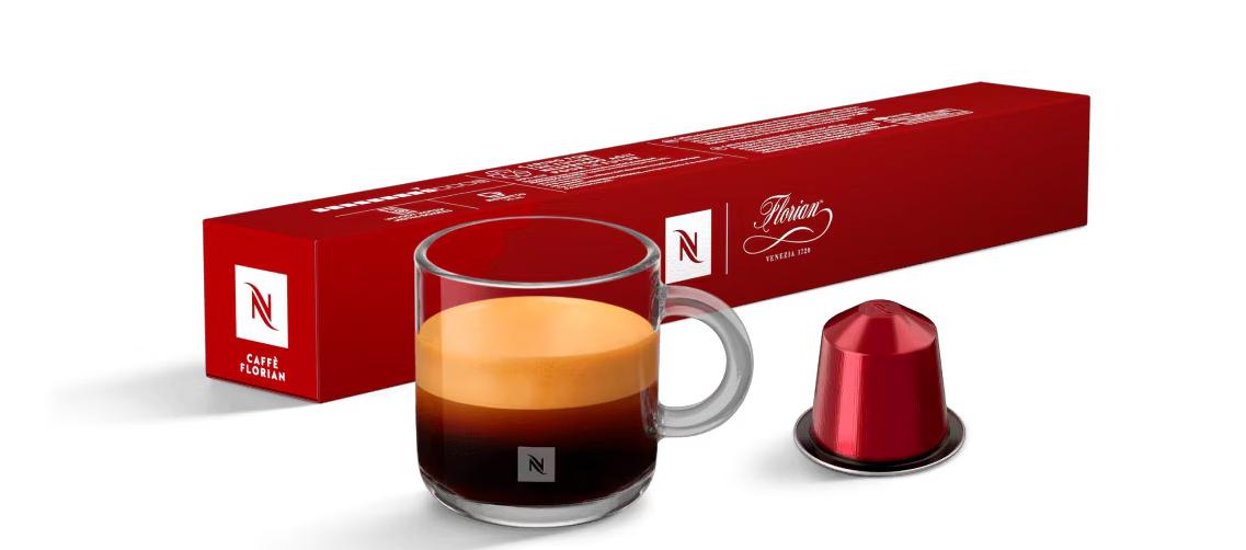 Кофе Nespresso Caffe Florian 10 капсул. Интенсивность 9
