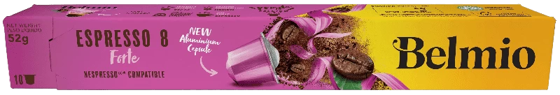 Кофе Belmio Espresso Forte 10 капсул. Интенсивность 8
