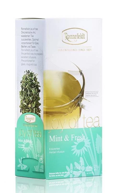 Чай Ronnefeldt Joy of Tea Mint & Fresh - Свежесть и мята, 15 пакетиков