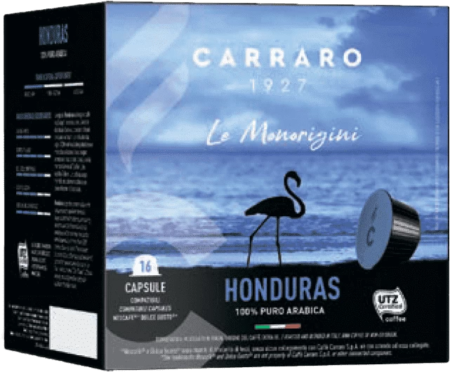 Кофе Carraro Honduras 16 капсул.