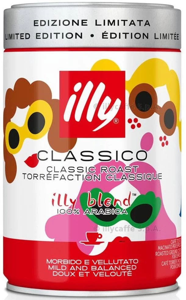 Кофе молотый ILLY Espresso Средней Обжарки Декорированная 250 гр