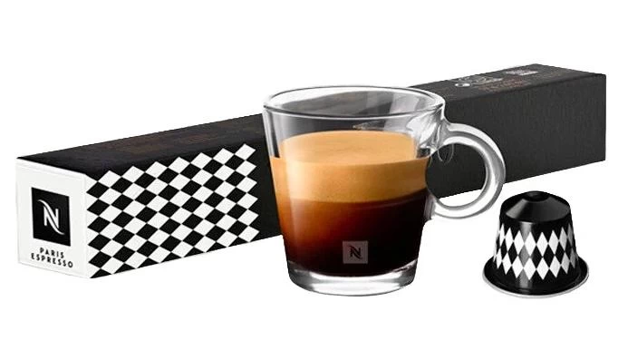 Кофе Nespresso Paris Espresso 10 капсул. Интенсивность 6