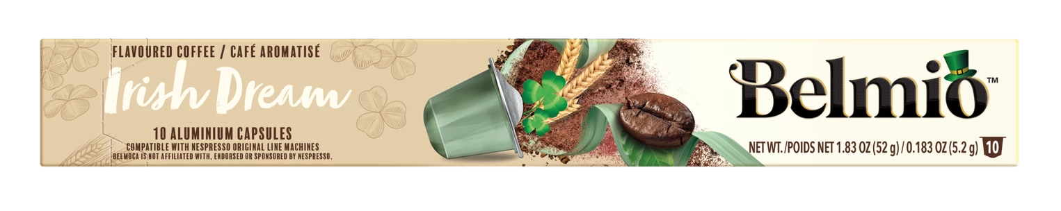 Кофе Belmio Irish Dream 10 капсул. Интенсивность 6