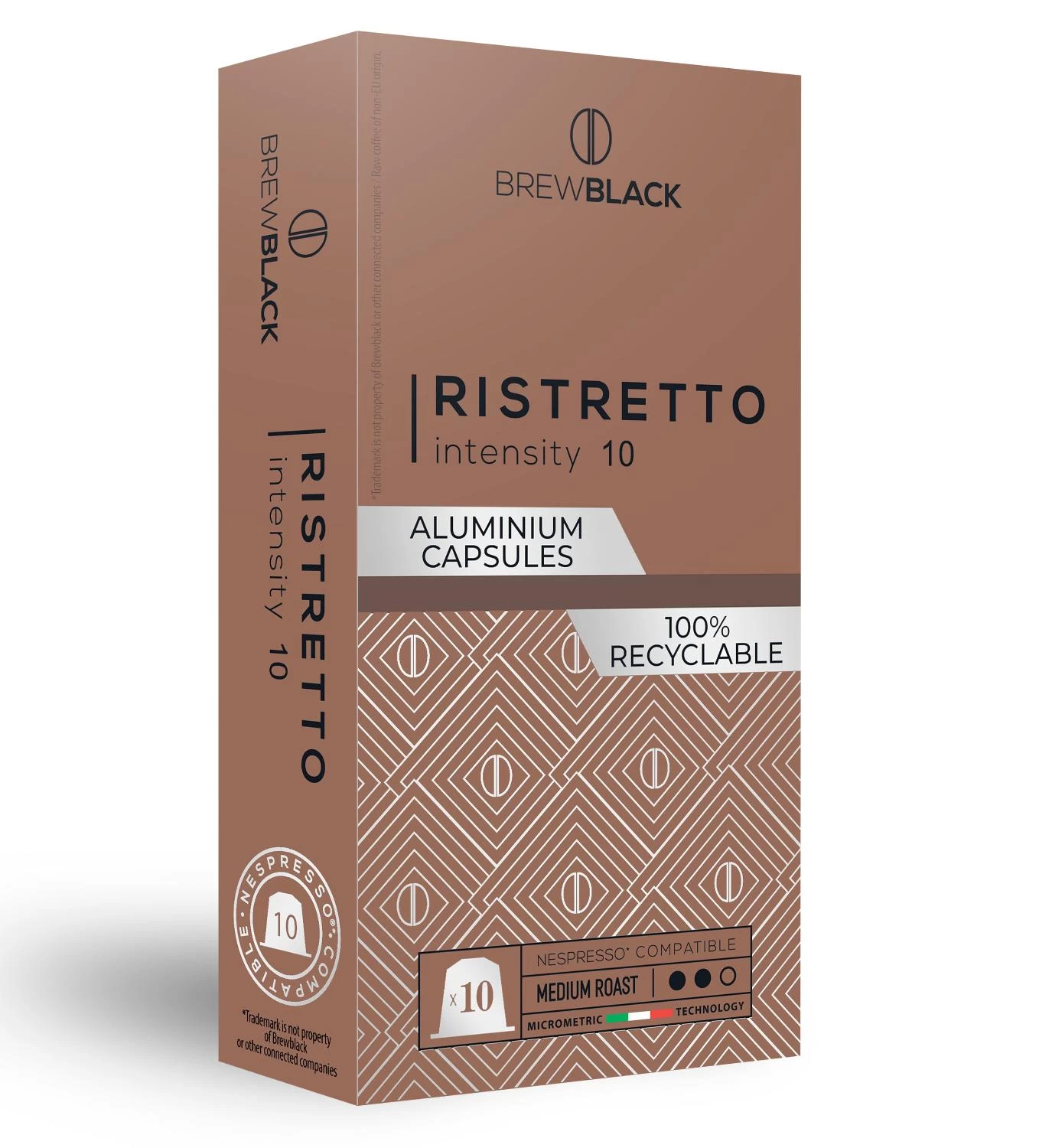 Кофе BrewBlack Ristretto 10 капсул. Интенсивность 10