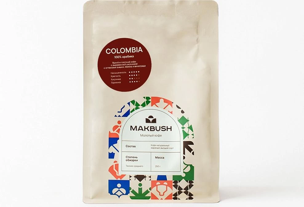 Кофе молотый MakBush Colombia 250 гр