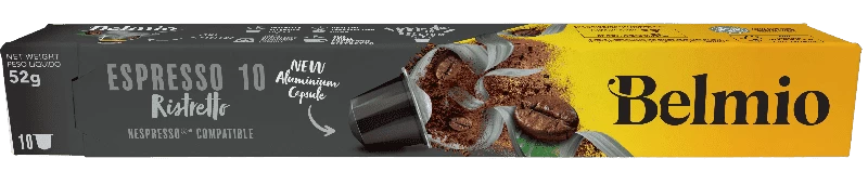 Кофе Belmio Espresso Ristretto 10 капсул. Интенсивность 10