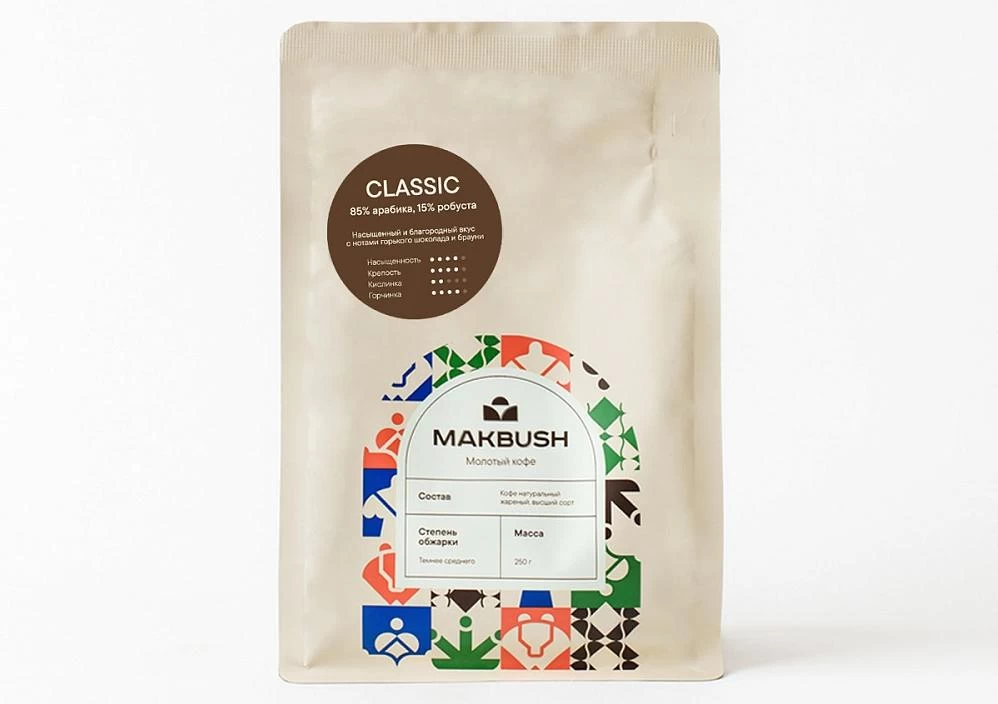 Кофе молотый MakBush Classic 250 гр