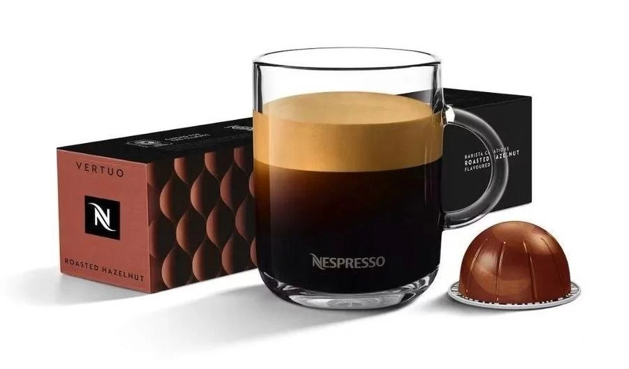 Кофе Nespresso Vertuo Barista Creations Hazelnut 230мл. Интенсивность 6