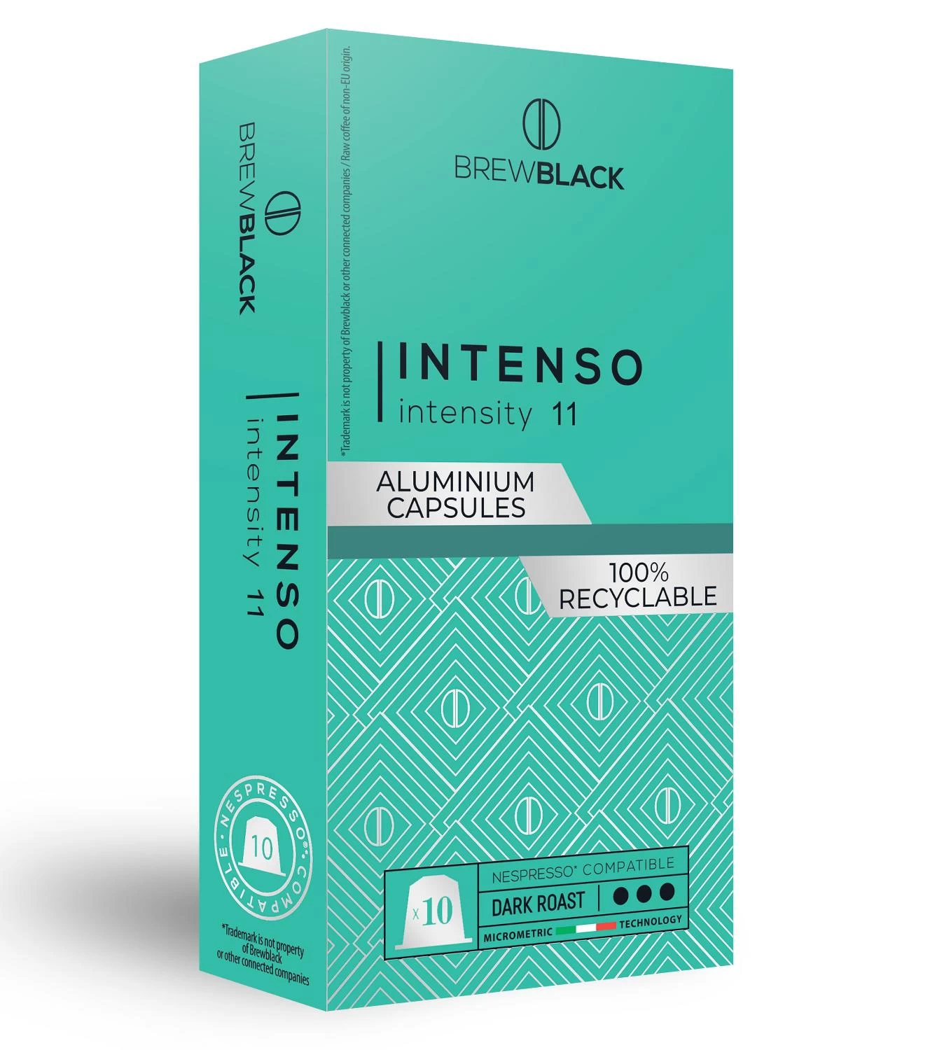 Кофе BrewBlack Intenso 10 капсул. Интенсивность 11