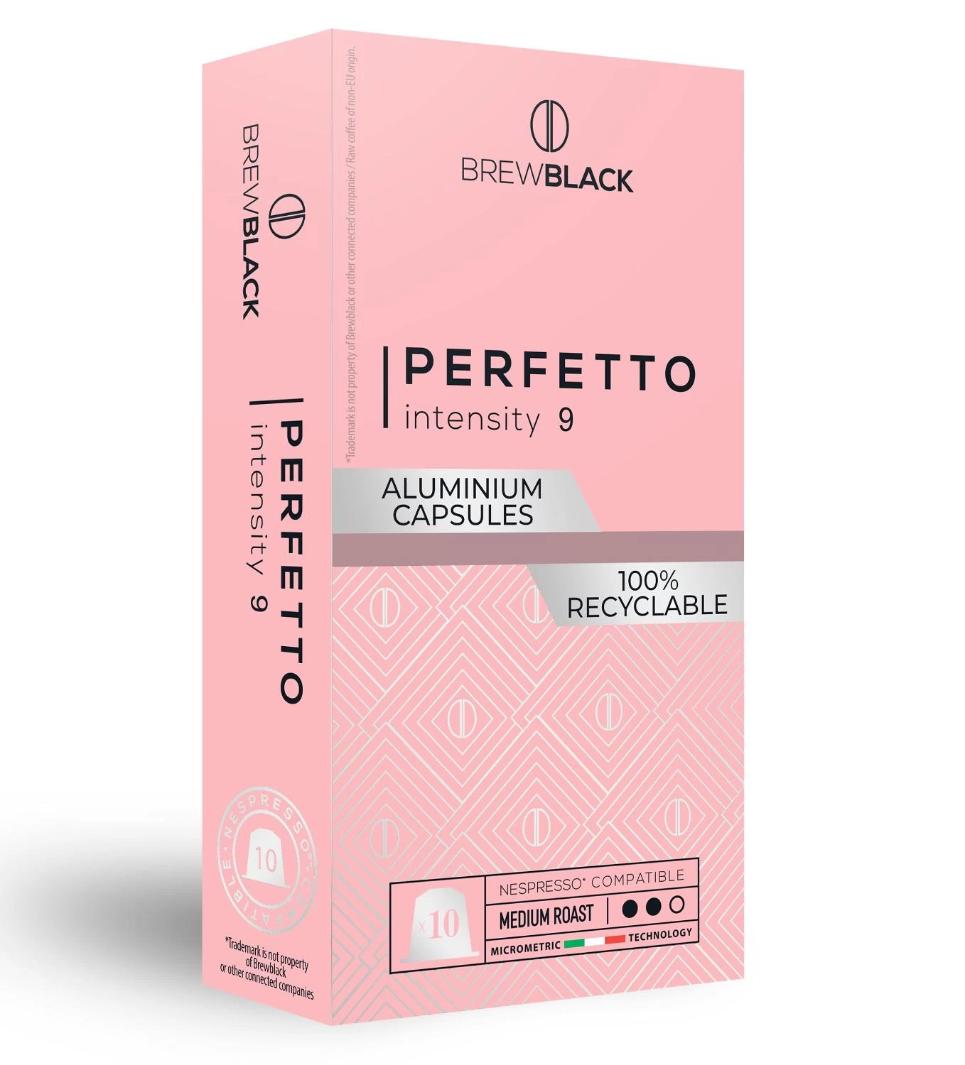Кофе BrewBlack Perfetto 10 капсул. Интенсивность 9