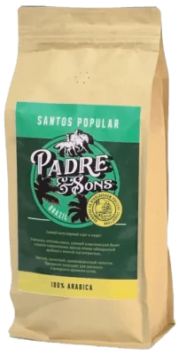 Кофе Padre&Sons Santos Popular Brazil 1 кг