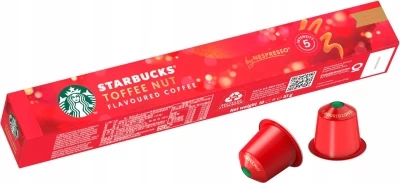 Кофе STARBUCKS Toffee Nut 10 капсул. Интенсивность 5